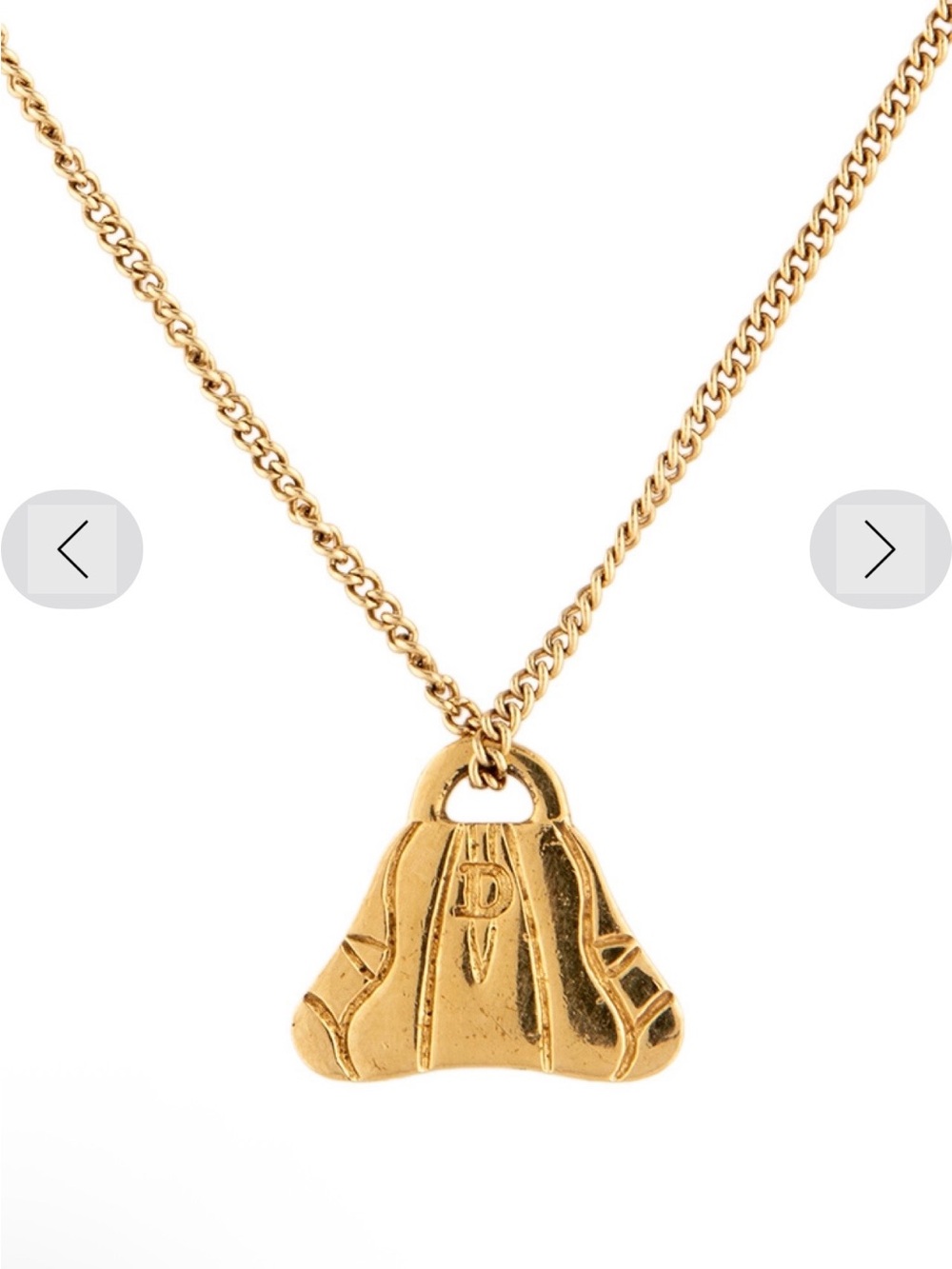 John Galliano era for Christian Dior Handbag Pendant Necklace vintage